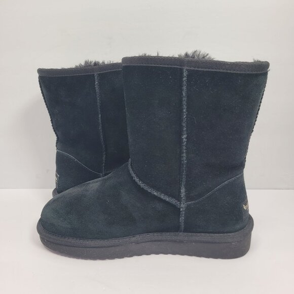 Koolaburra By UGG Victoria Women's Black Short Boots 1015874 US Size 5W - Picture 6 of 11